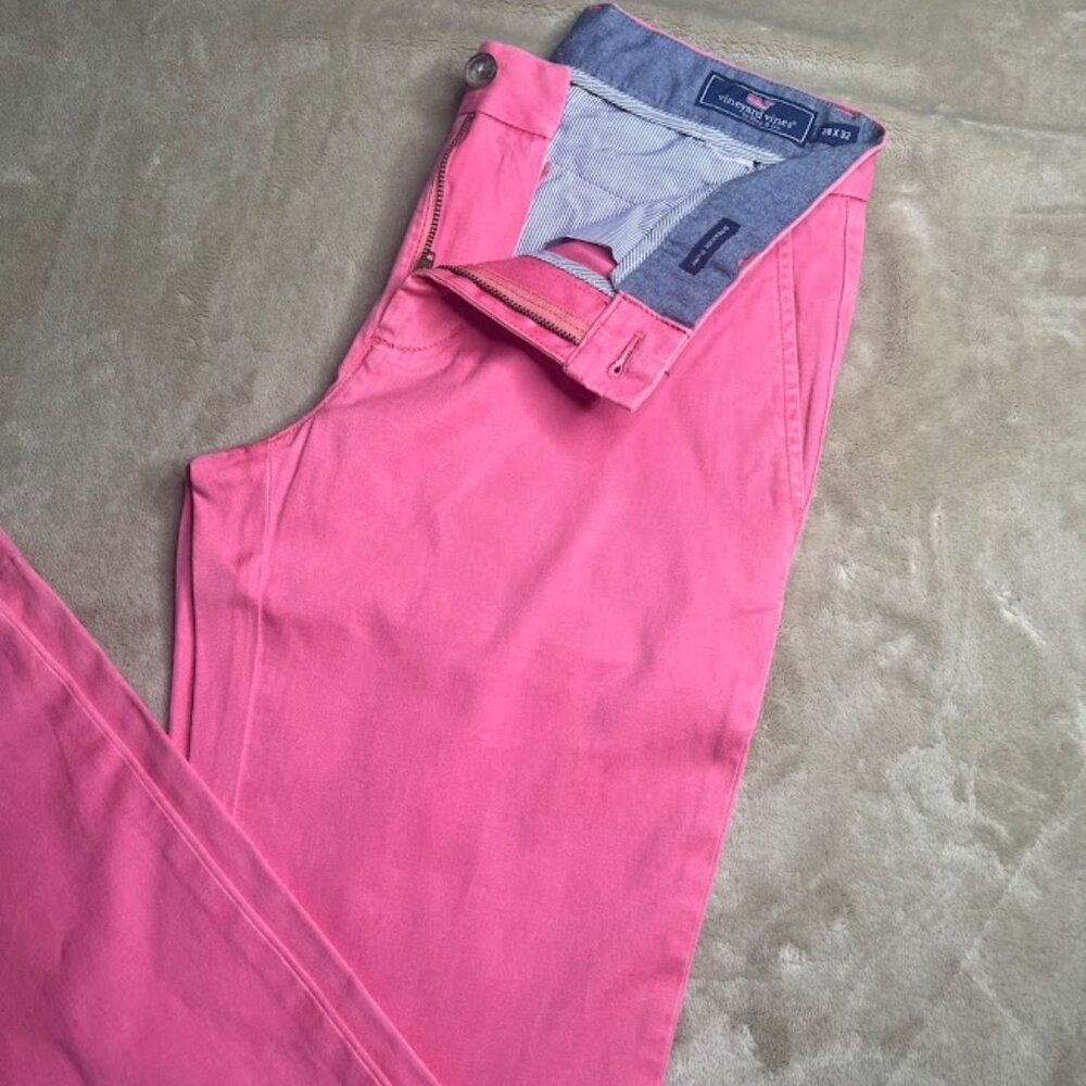 Vineyard Vines Breaker Pant Salmon/pink Men's size 28x32 Preppy Coastal Boating